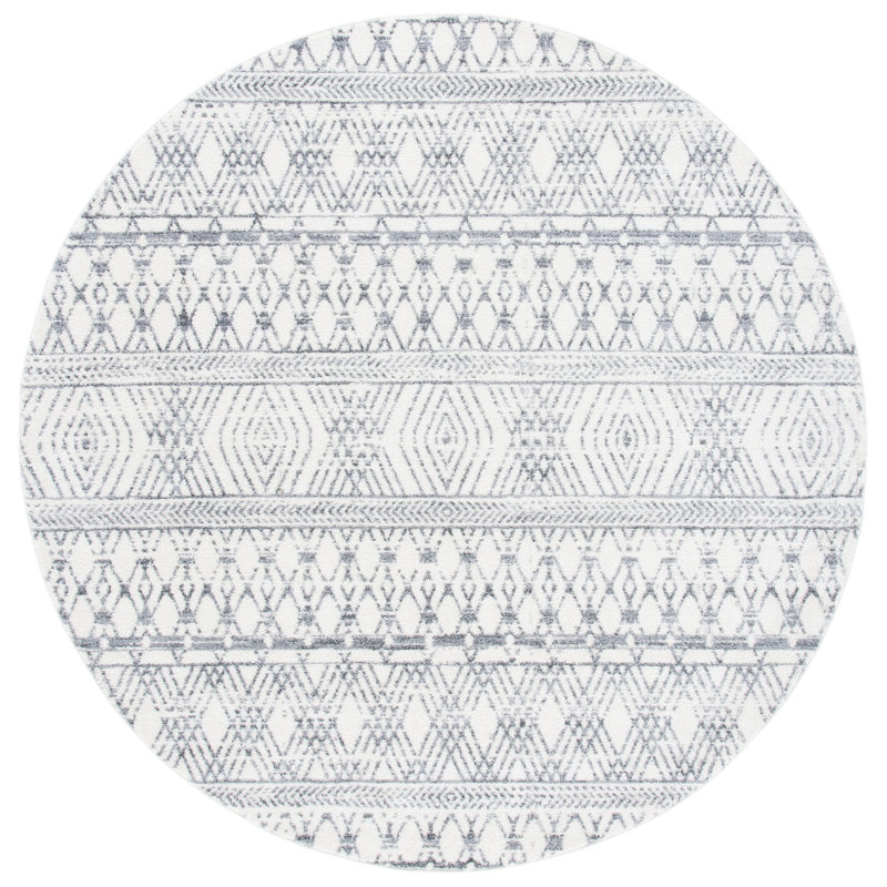 Jetcho Performance Southwestern Rug, Round 6'7"