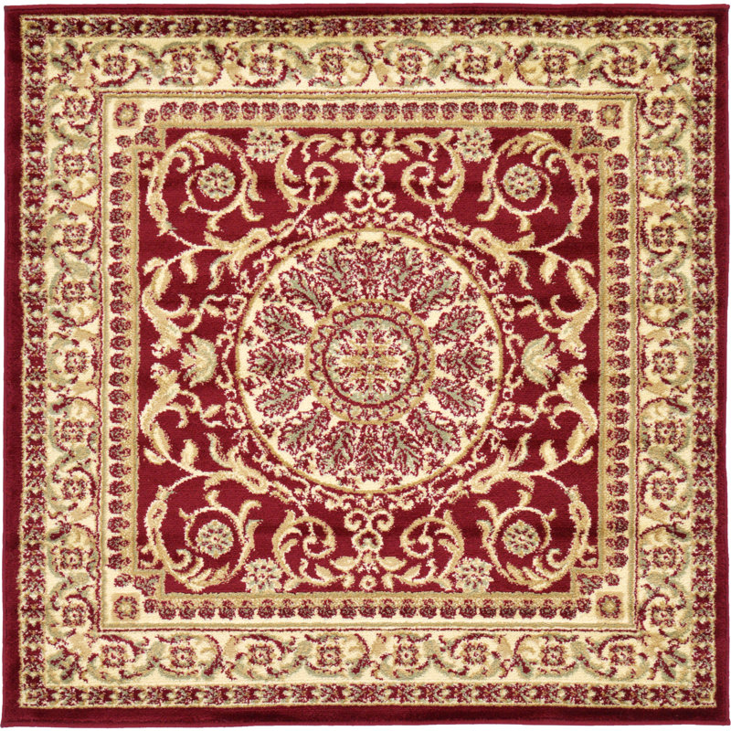Oriental Area Rug, Square 122cm