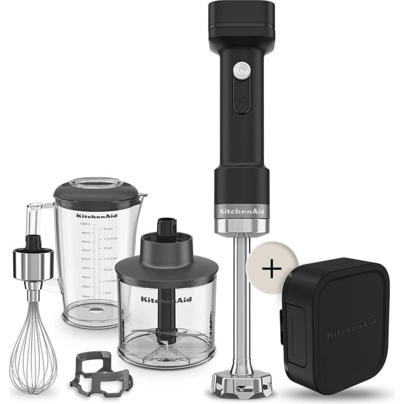 KitchenAid Go Cordless Hand Blender Plus Accessories (with battery)