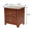 Table de chevet 2 tiroirs Mord-1360568233