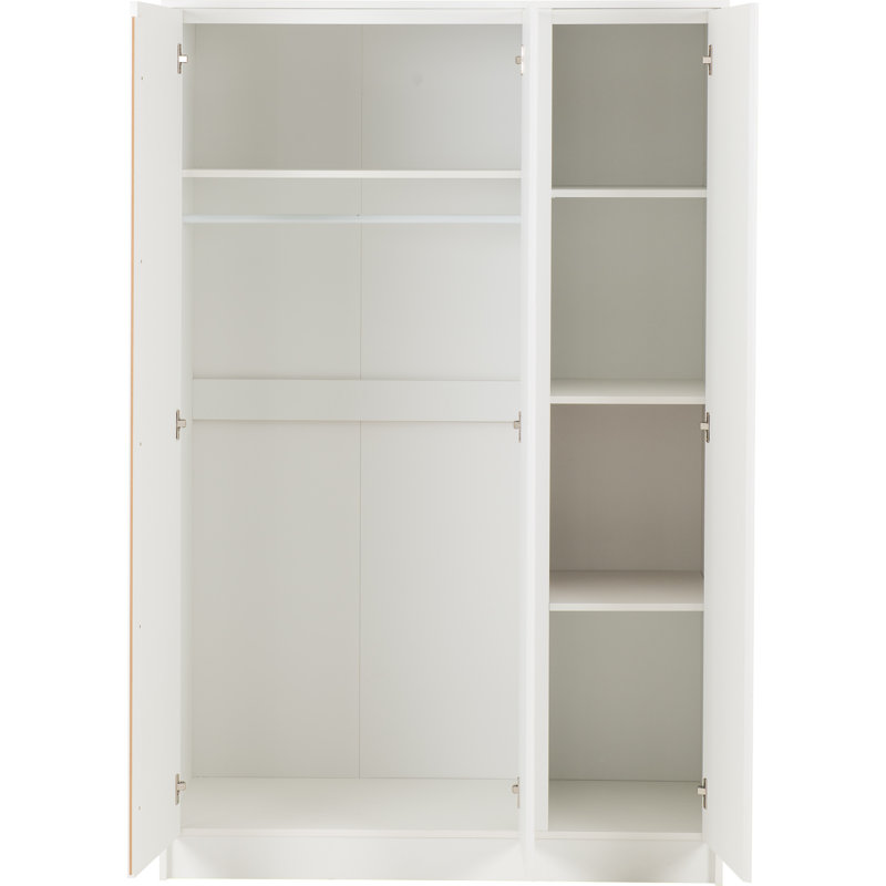 Braunstein 3 Door Wardrobe, White