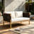 Outdoor Acacia Wood Loveseat Sofa-1685787658