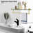 Codee Glass Floating Shelf with Towel Bar-148109543