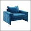 Fauteuil en chenille avec accoudoirs larges, coussin épais et dossier ergonomique pour un confort et un style ultimes-1999396005