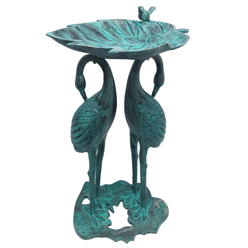 Bain d'oiseaux Cherubino, Patine noire