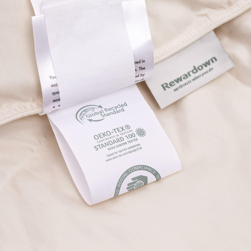 Édredon en duvet d'hiver 600FP Kapok, Grand lit, Crème, crème