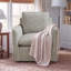 Fauteuil demi-tonneau pivotant avec coussin amovible l 29,7 po Kandyn-986218569