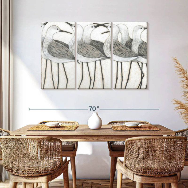 Shorebird Social, 36" H x 57" W
