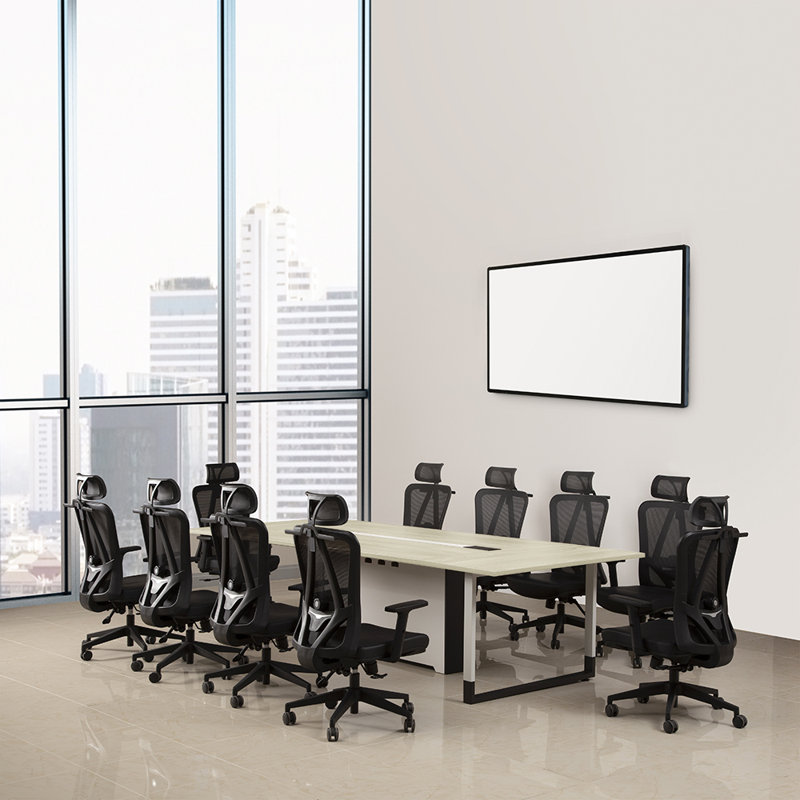 Osmani 47.24'' Rectangle Conference Table, Light Oak