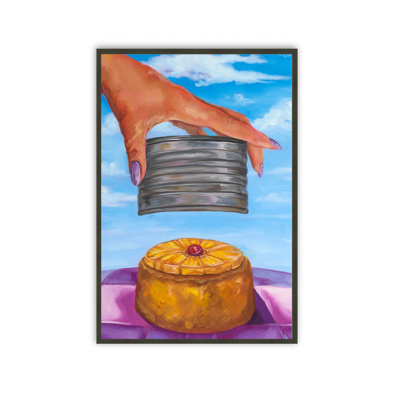 Good Good Art «Sugar Shack», art mural par Desiree Thomas, gâteau à l'envers, impression limitée, H 16 po x l 12 po