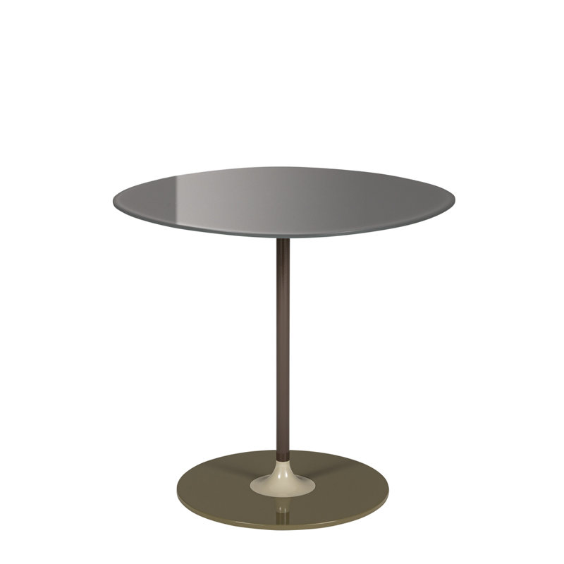 Thierry Glass End Table, Gray