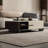 Black&Beige Sintered Stone + Manufactured Wood Rectangular Coffee Table