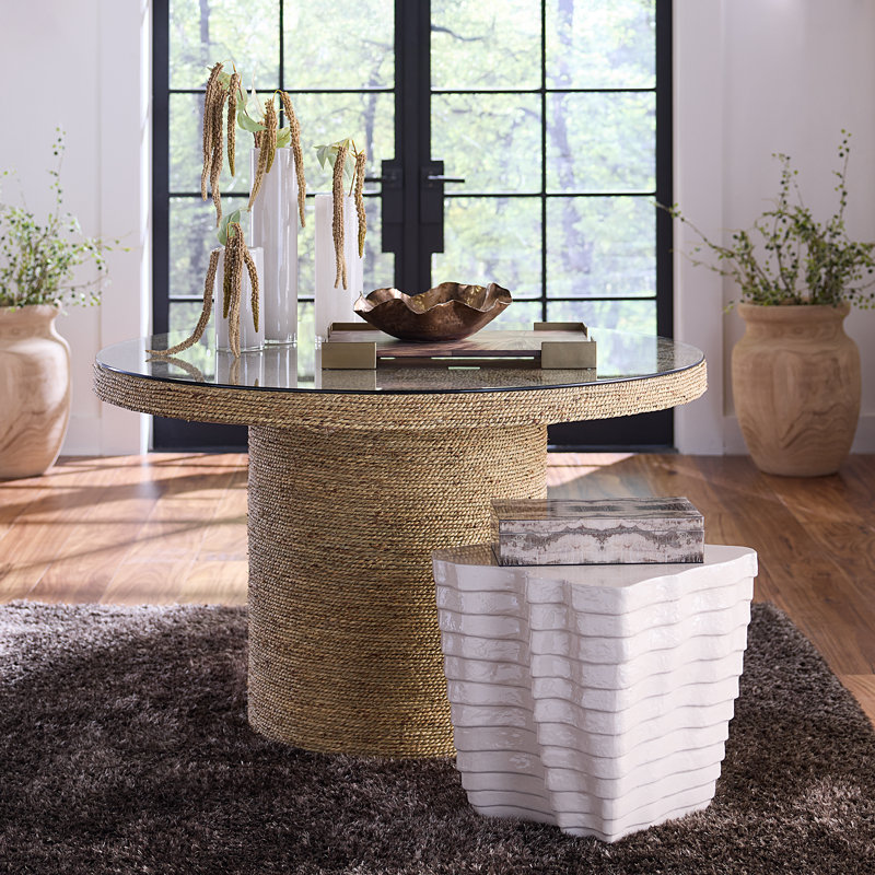Strata Side Table, Cream, Cream