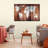Chestnut World Map Canvas Print-2080251742