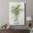 Delicate Greenery I -Custom Wrapped Gallery Cavas