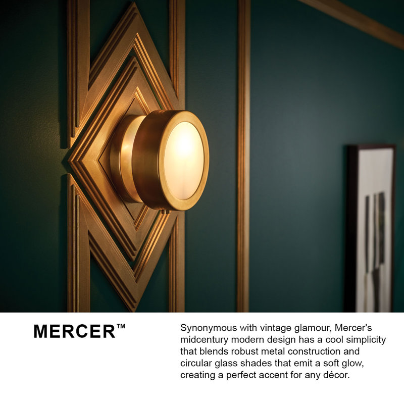 Applique murale réglable à une lumière Mercer