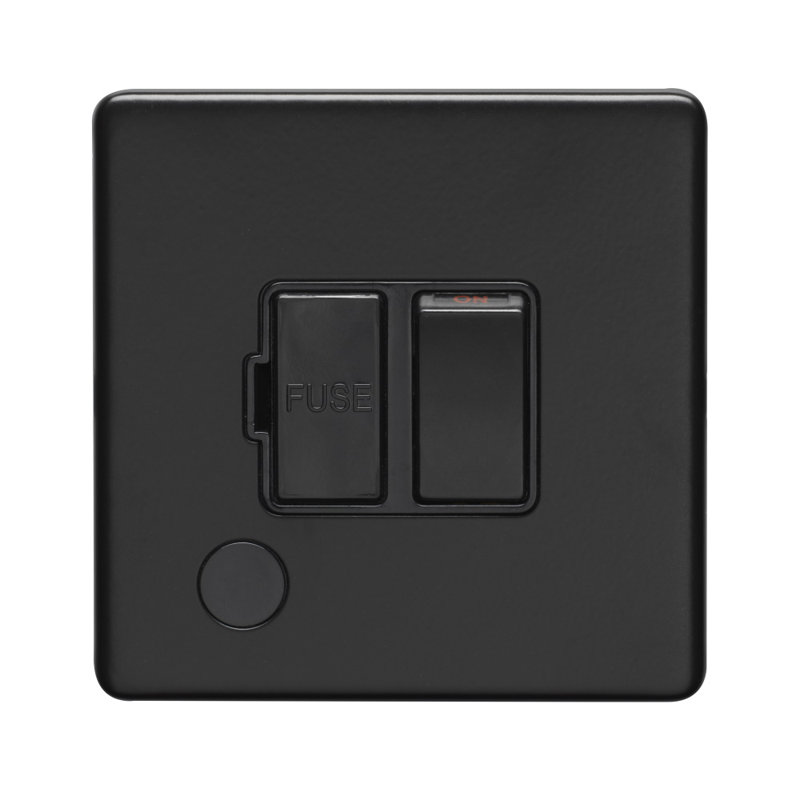 3Mm Slim Profile - Switched Fuse Spur, Matt Black