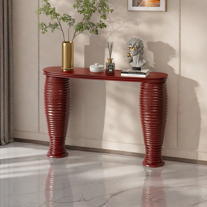 Console créative haut de gamme de couleur unie, Rouge, H 33,46 po x l 47,24 po x P 11,81 po