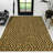 Daphne Modern Classic Animal-Spot Bordered Coir Natural/Black Indoor/Outdoor Doormat-1182093580