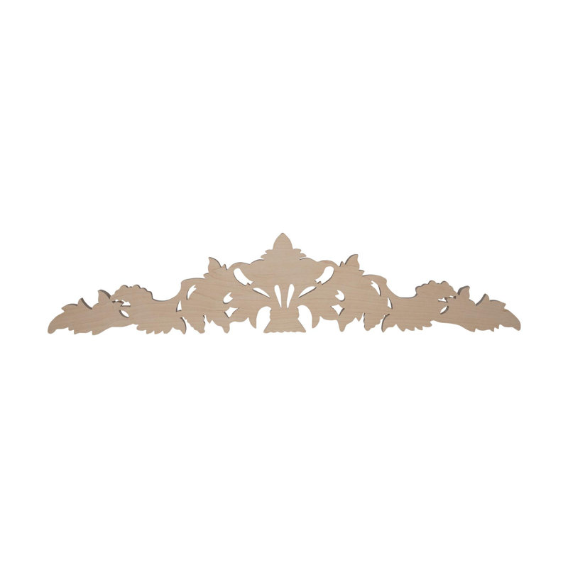 24'' x 5'' Unfinished Maple Grapevine Decorative Applique
