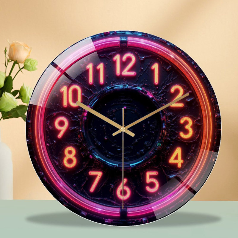 Horloge murale Neon