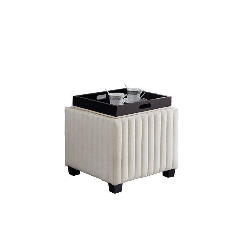 Banc de rangement 18 po CubeStorage, Beige