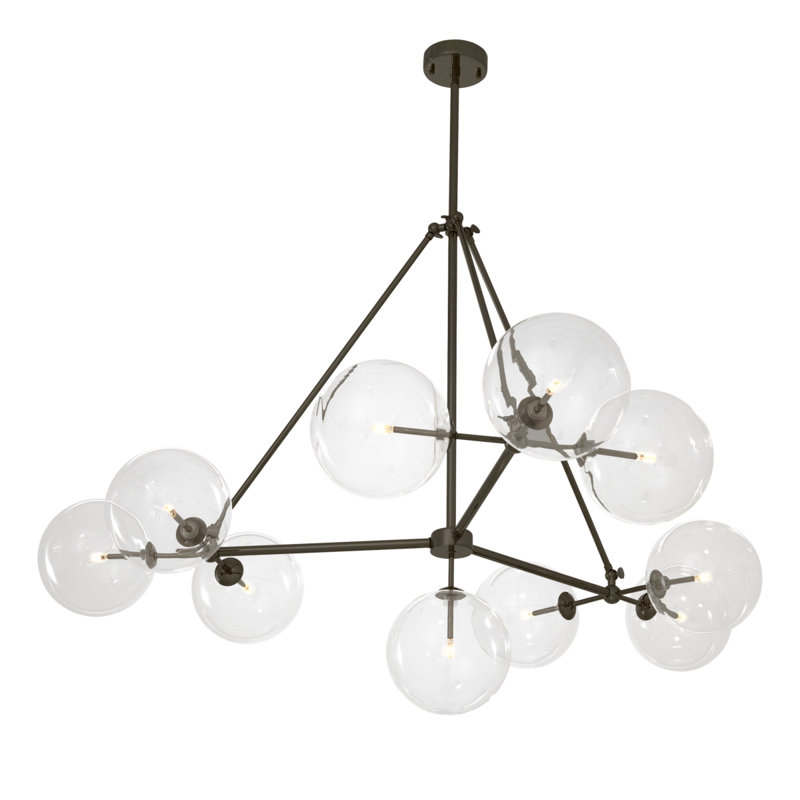 Bermude 10 - Light Chandelier, Bronze