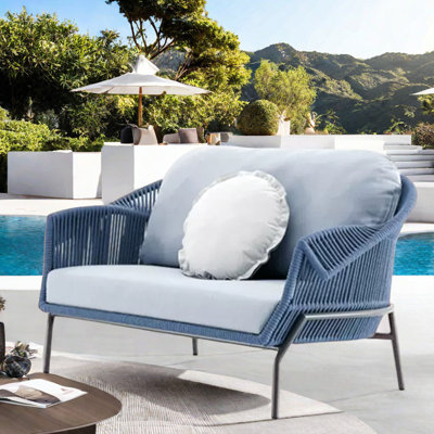 Brubacher 62.99'' Wide Rectangle Loveseat with Cushions