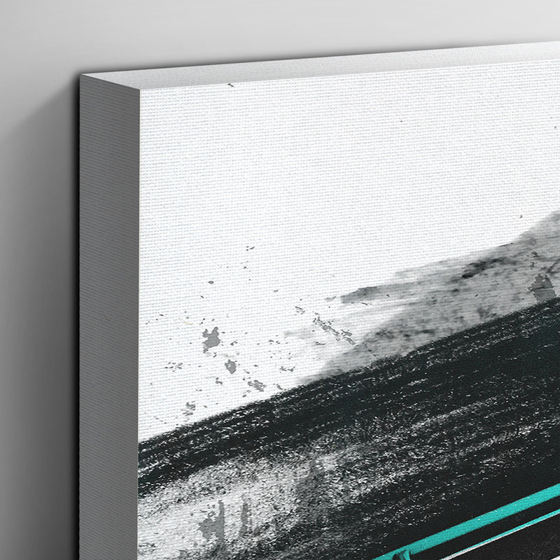 Guitar Black and White - Wrapped Canvas, 50cm H x 76cm W