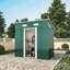 Green Compact Metal Storage Tool Shed
