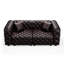 Canapé modulaire en cuir synthétique modulaire 77 pouces à compression pour la maison