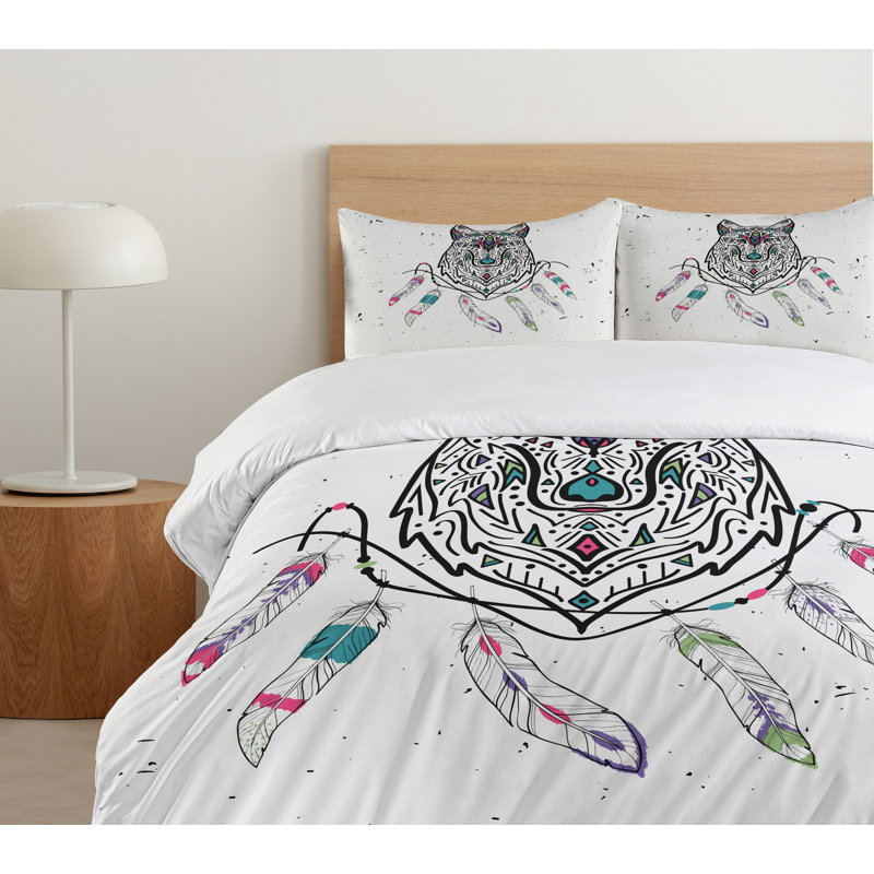 Tribal Eclectic Polyester Duvet Cover, Twin