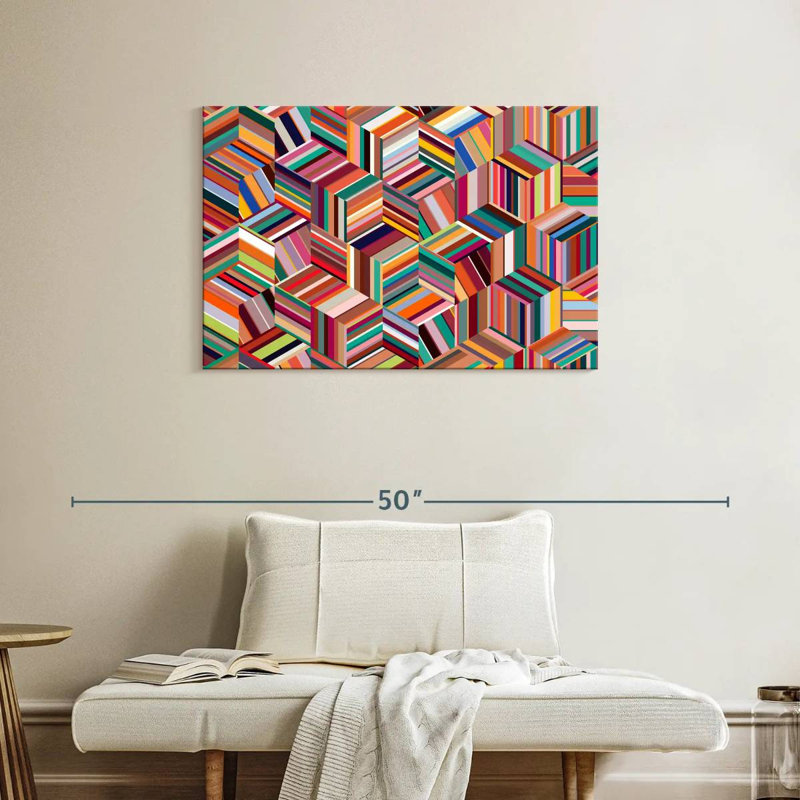 Cubes géométriques abstraits Avery, H 24 po x l 36 po