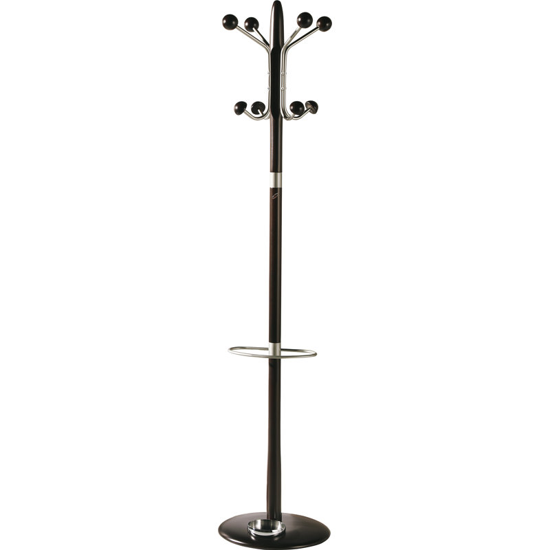 Belew Freestanding 8 - Hook Coat Rack, Wenge