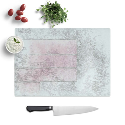 Tempered Glass Stacked Bars Chopping Board