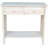 Solid  Server Table With 2 Drawers And Shelf, Unfinished Console Table For Residential Use, Ready To Assemble
