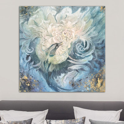 In The Gardens Of The Moon I by Stephanie Law - Wrapped Canvas Print