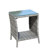 Outdoor patio Furniture 1 Coffee Table with clear tempered glass -1879693448-1890828134