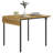 HOMCOM Industrial Folding Dining Table for 2 to 4, Space Saving Drop Leaf Kitchen Table for Small Spaces, Walnut-1708197979