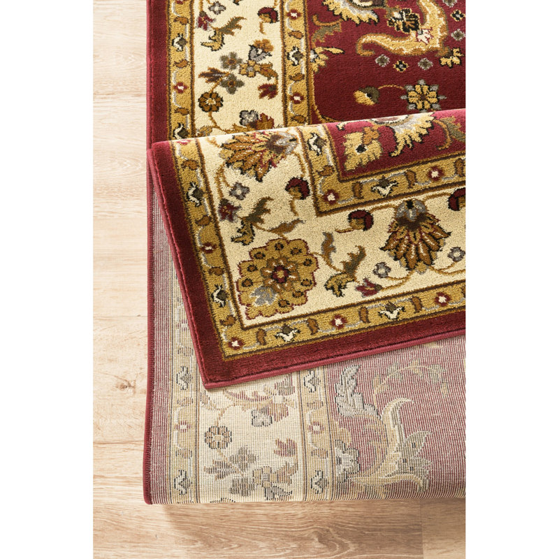 Classic GC_VIN5006 Red 5 Ft. 3 In. X 7 Ft. 3 In. Area Rug, Rectangle 5'3" x 7'3", Red
