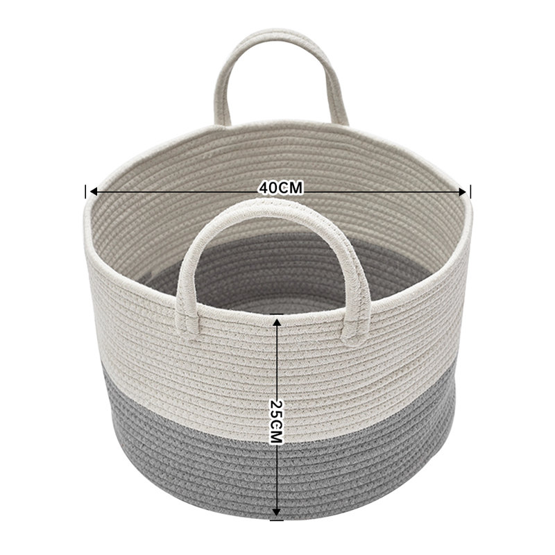 Bloxham Cotton Laundry Room Organizer, Grey