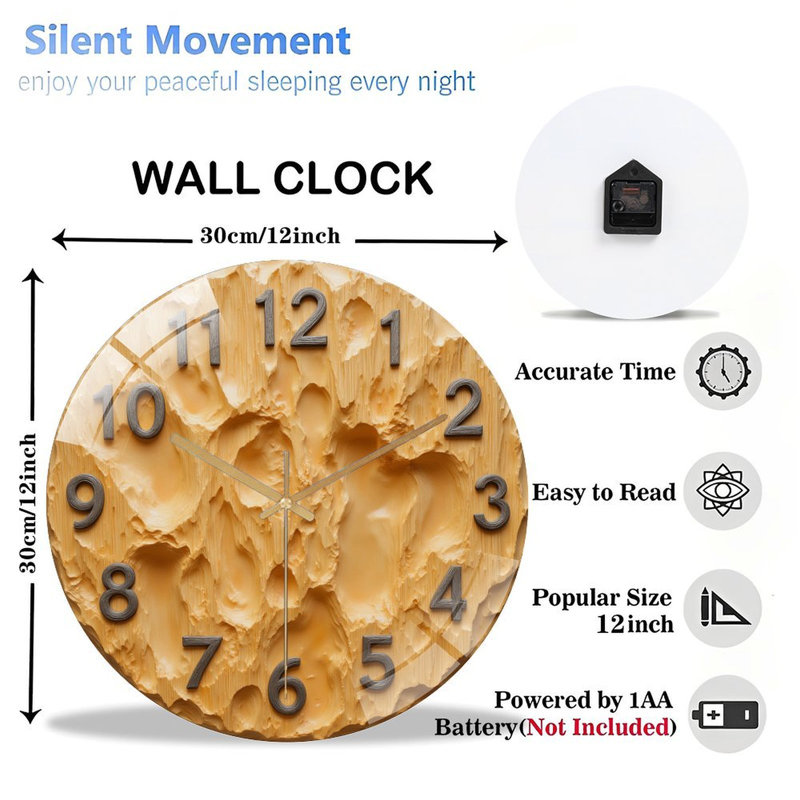 Horloge murale 12 po