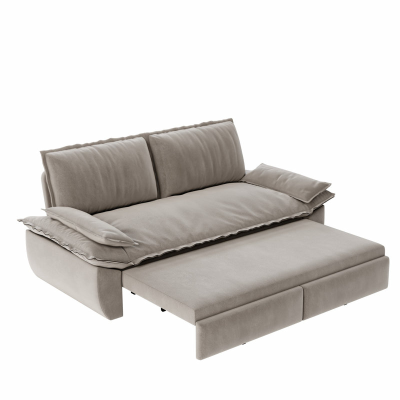 Pull Out Sofa Bed, Convertible Sleeper Sofa, Multi-Functional Loveseat for Living Room