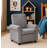 Jordan Kids Recliner Soft Gray Cords