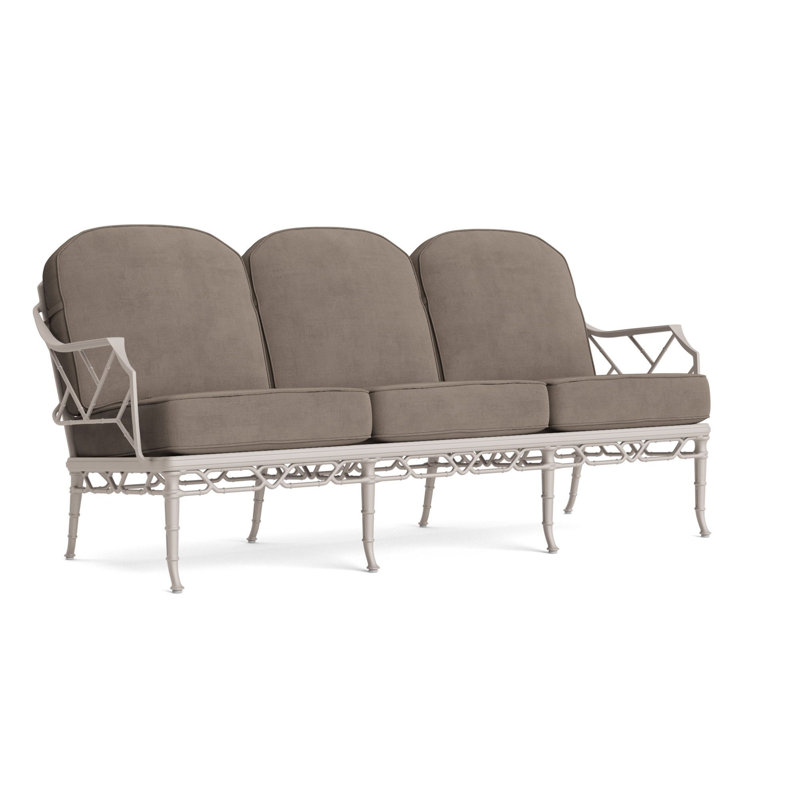 Calcutta Outdoor 3 - Seat Patio Sofa, Fusion Neptune, Dove
