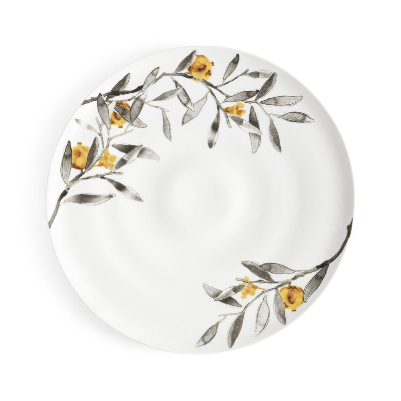 Pomegranate Handmade Porcelain Dinner Plate