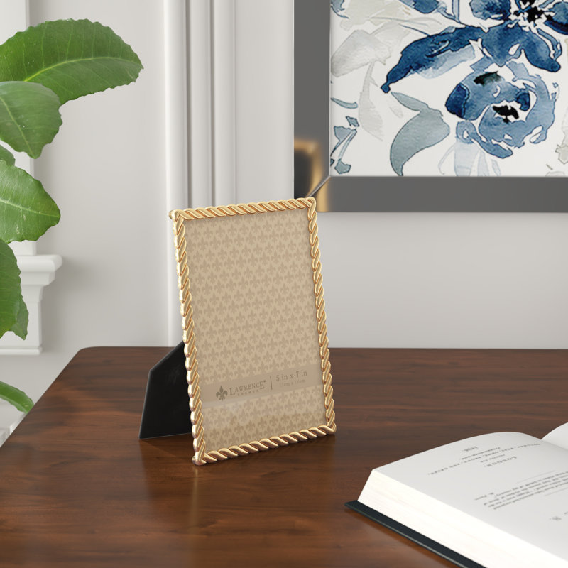 Ariclia Gold Metal Matte Picture Frame, 5" x 7"