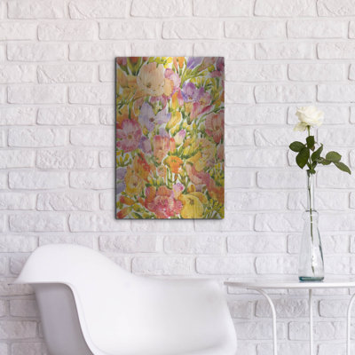 «Wildflower Study I» par Tim O'Toole, art luxueux en métal «Wildflower Study I» par Tim O'Toole