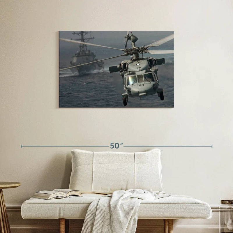 Mait Knighthawk Helicopter, 24" H x 36" W