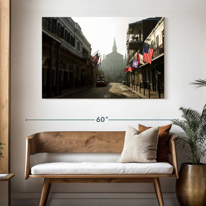 Ravi Street dans le quartier français, H 32 po x l 48 po